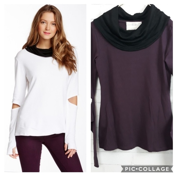 Peace Love World Sweaters - Peace Love World Michelle Elbow Slit Top